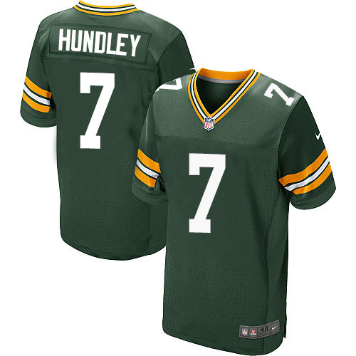 Nike Packers #7 Brett Hundley Green Team Color Men's Stitched NFL Elite Jersey